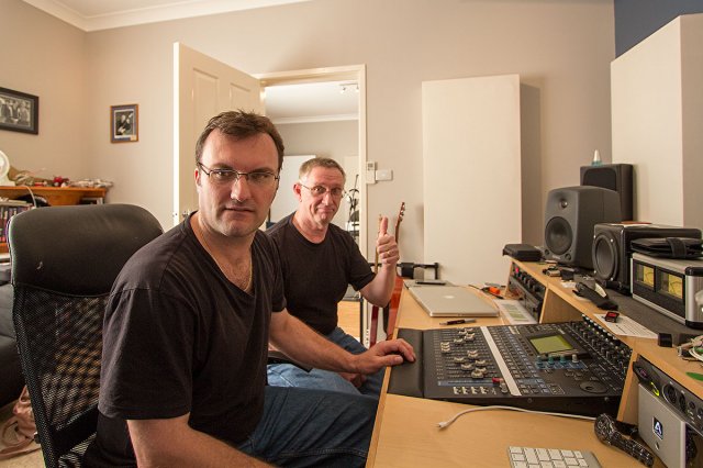 Tom and Craig in the Studio
